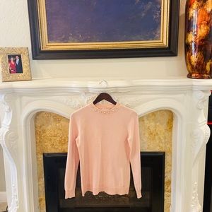 Beautiful Calvin Klein sweater with pearl collar